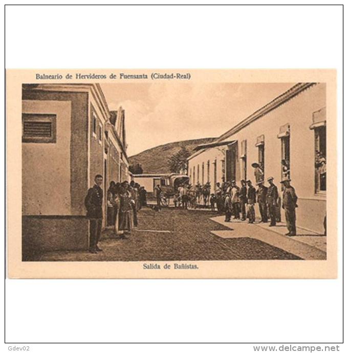 CDRLTP5402-LFTD5288.Tarjeta Postal DE CIUDAD REAL.Casas.BALNARIO DE HERVIDEROS DE FUENSANTA En POZUELOS DE CALATRAVA - Ciudad Real