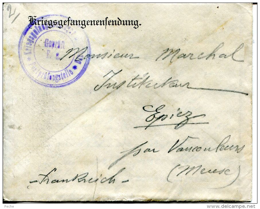 N°43840 -lettre D'un Bléssé De Guerre 14/18 -Kriegsgefangenenfendung - 1921-1960: Période Moderne