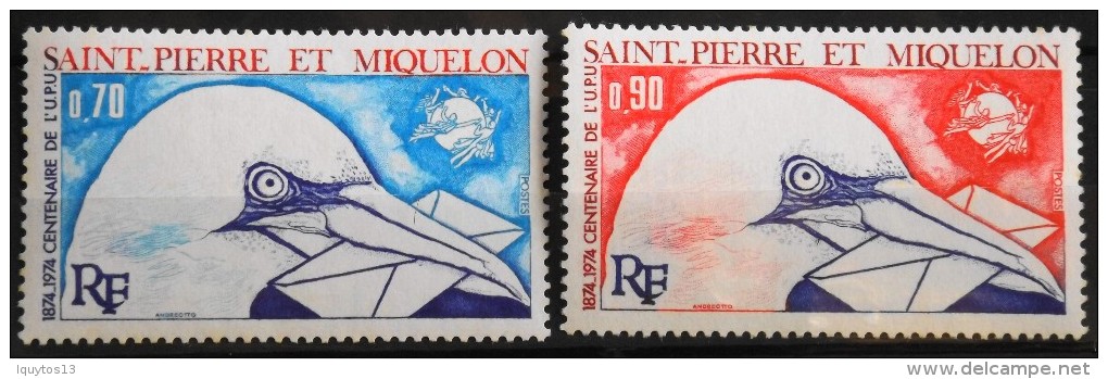 St-PIERRE Et MIQUELON 1974 - Le N° 434 Et 435 - 2 TIMBRES NEUFS** - Nuevos