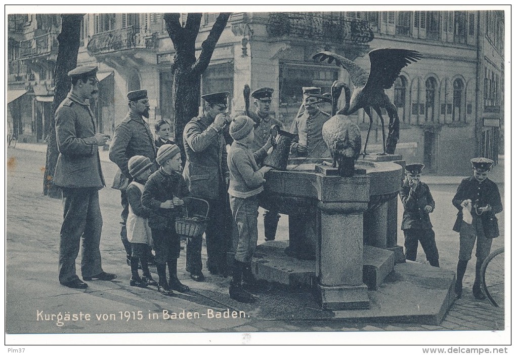 BADEN BADEN - Kurgäste Von 1915 - Baden-Baden