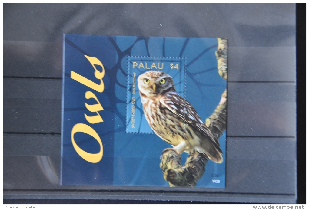 O 229 ++ PALAU 2014 VOGELS BIRDS OISEAUX UIL OWL MNH ** - Palau