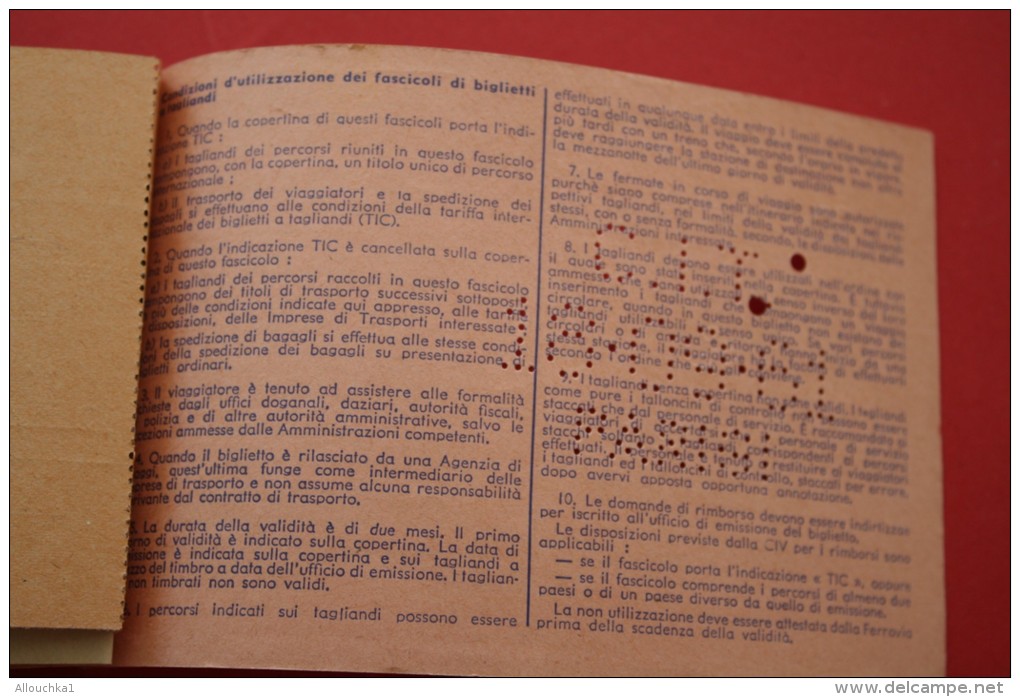 RARE SNCF SOCIETE NATIONALE CHEMIN DE FER FRANCAIS TICKET BILLET TITRE TRANSPORT PERFORE Bigliettto PARIS/MARSEILLE