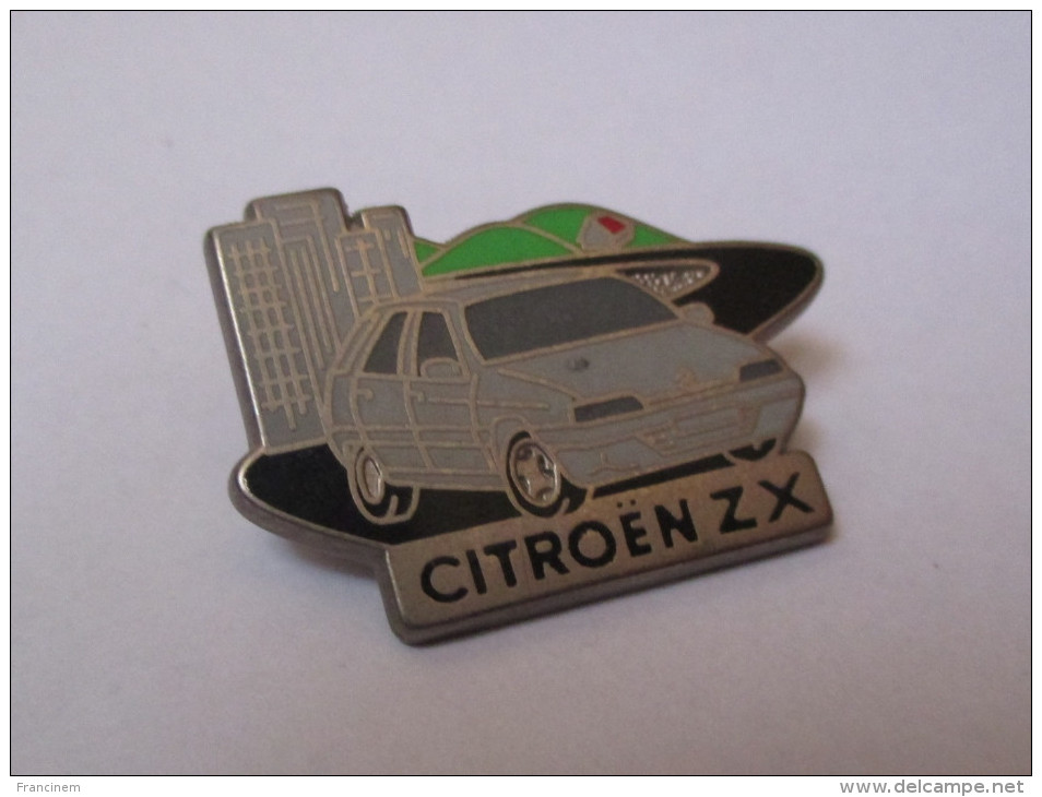 Pin's Voiture / Citroen ZX (signé Decat Paris) - Citroën