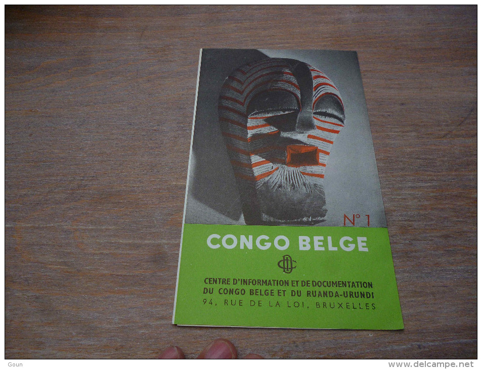 CB7 Brochure Bruxelles Expo 58 Pavillon Congo Belge - Andere & Zonder Classificatie