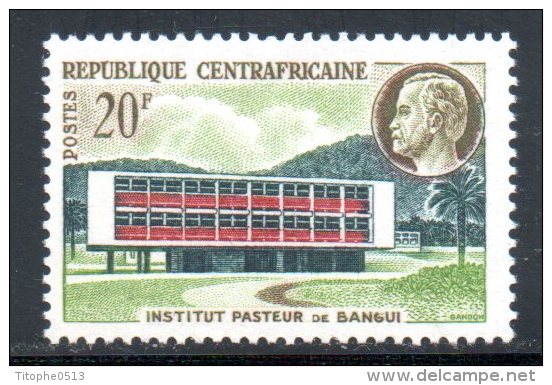 CENTRAFRICAINE. N°13 De 1961. Institut Pasteur. - Louis Pasteur