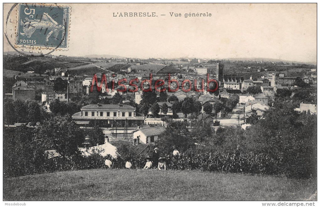 69 - L'ARBRESLE - Vue Générale - Groupe Dans Les Champs -2 Scans - Brignais