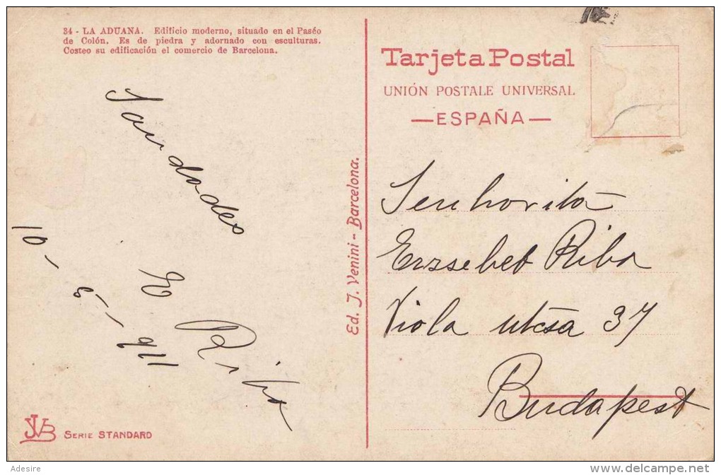 BARCELONA - Puerto Y Aduana, 1911 - Barcelona