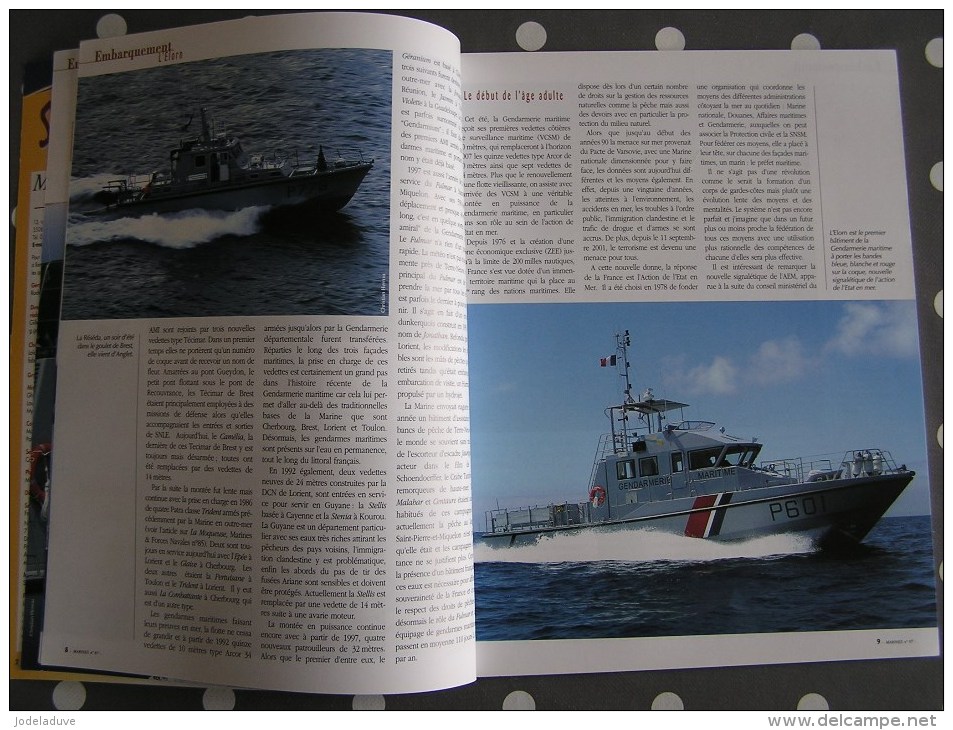 MARINES ET FORCES NAVALES N° 87 Histoire Marine Gendarmerie Maritime Bateau Sous Marins Porte Avions Marin Navire Guerre - Boats