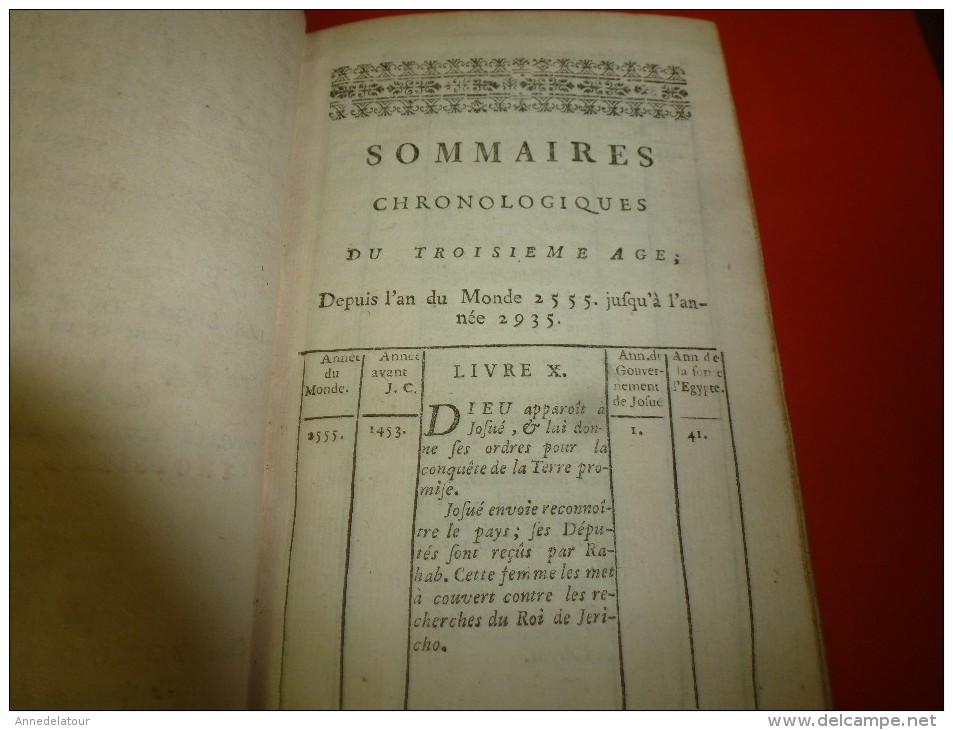 1742 HISTOIRE Du Peuple De DIEU Depuis Son Origine Jusqu'à La Naissance Du MESSIE, Tirés Des Seuls Livres Saints .. - 1701-1800