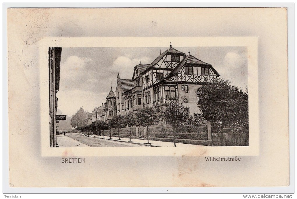 B.-W., 1912, " Bretten, Wilhelmstrasse " , #3321 - Bretten