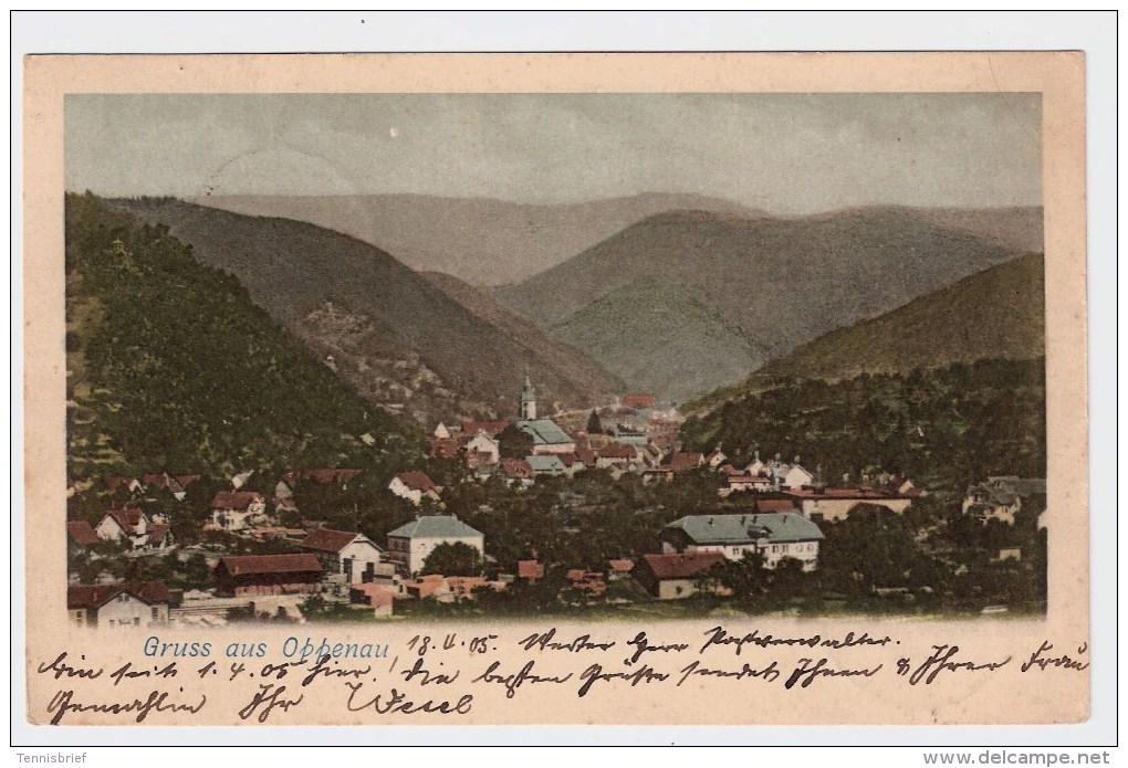 B.-W., 1905, " Gruss Aus Oppenau " , #3324 - Oppenau