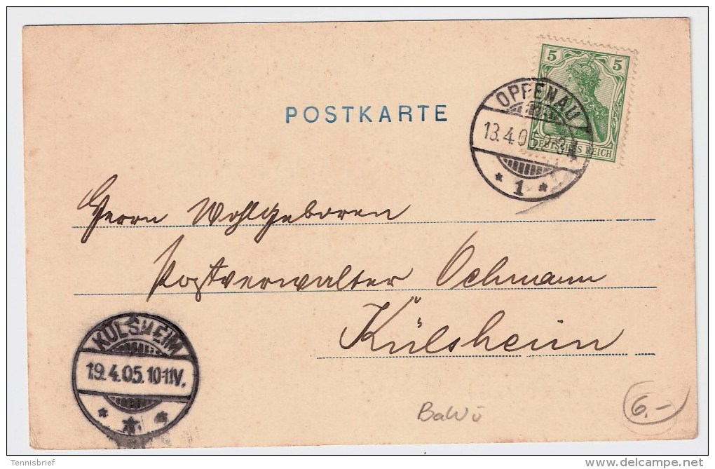 B.-W., 1905, " Gruss Aus Oppenau " , #3324 - Oppenau