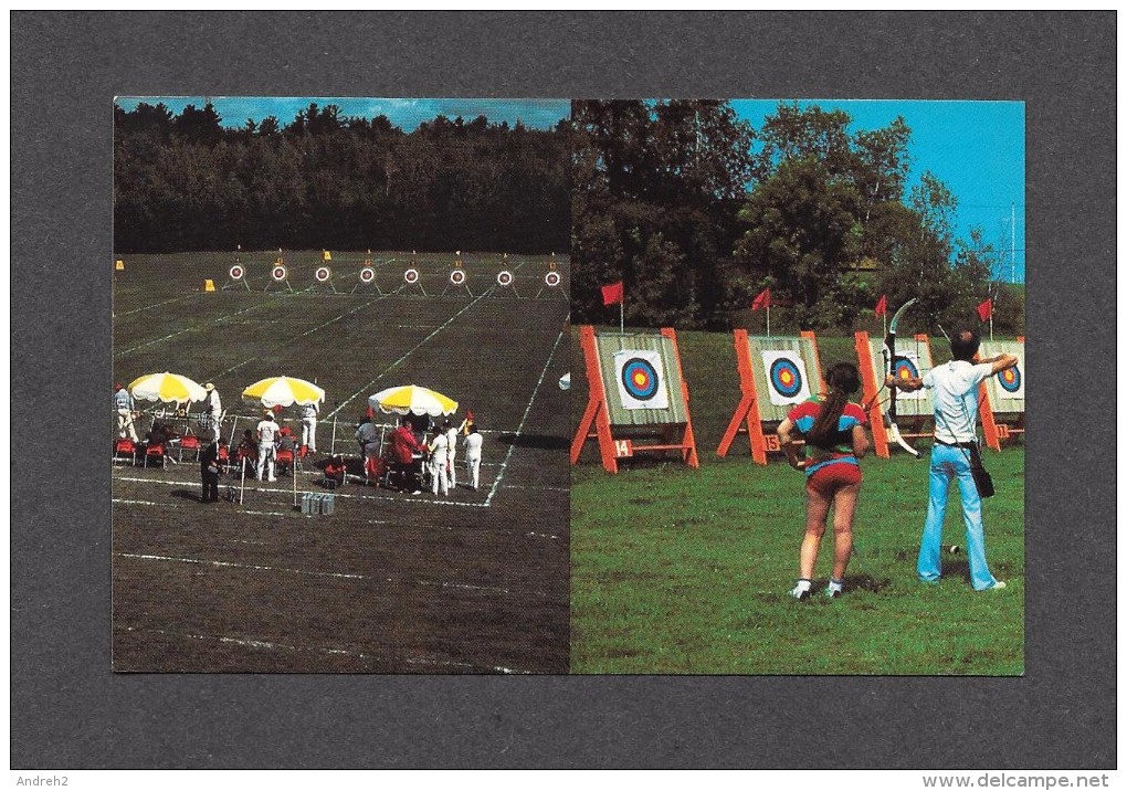 SPORTS - TIR À L´ ARC - JOLIETTE - QUÉBEC - CLUB DES ARCHERS SITE DES COMPÉTITIONS OLYMPIQUES 1976 - PHOTO C. BOULANGER - Bogenschiessen