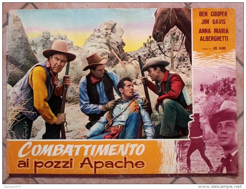 Locandine Cinema  -    Combattimento Ai Pozzi Apache. - Otros