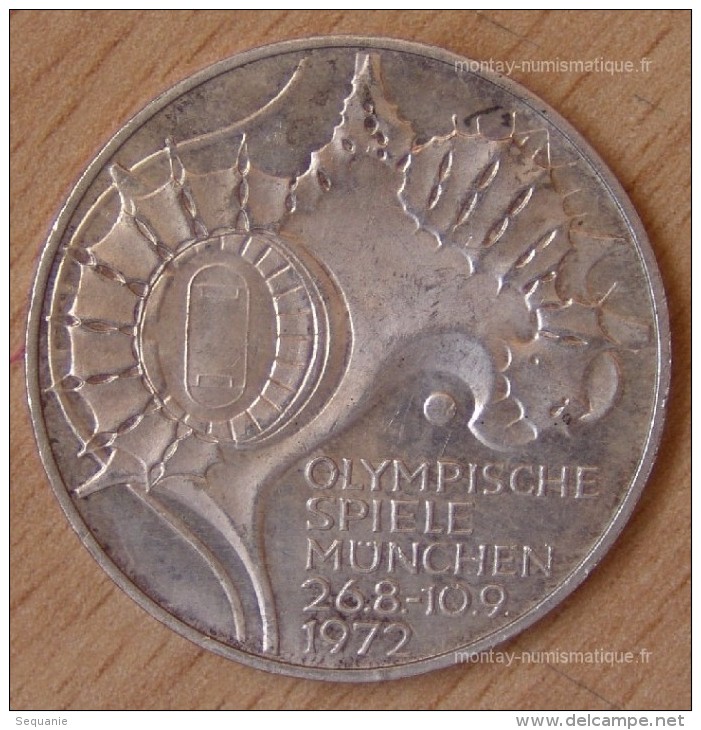 Allemagne 10 Mark J.O De Munich 1972 ARGENT - Collections