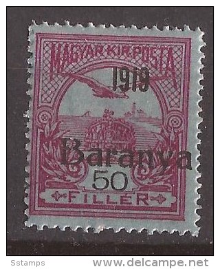 1919  12-14   BARANYA  UNGARN SERBIA JUGOSLAVIJA OVERPRINT  INTERESSANT  - TYP II NEVER  HINGED - Baranya