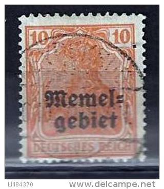 Memel .Stamp-Germany-1905-20-overloaded. No 14. 0b. - Oblitérés