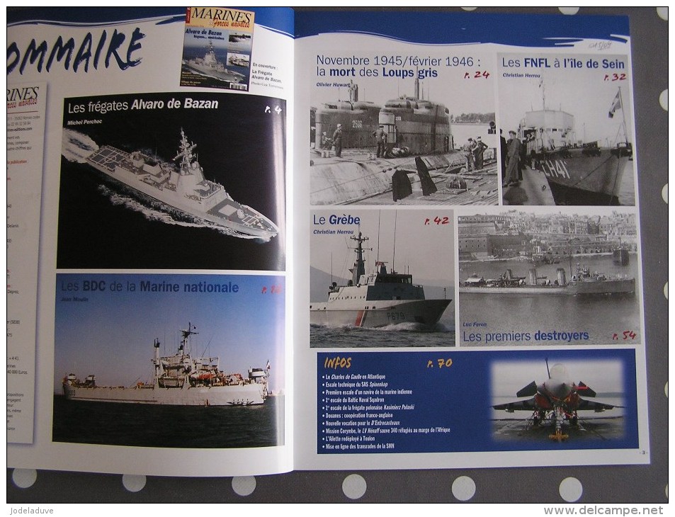 MARINES ET FORCES NAVALES N° 92 Histoire Marine U Boote Destroyers Bateau Sous Marins Porte Avions Marin Navire Guerre - Bateau
