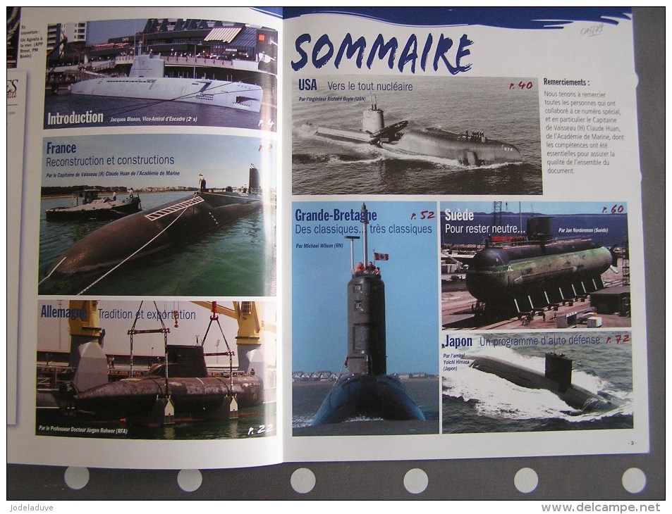 MARINES ET FORCES NAVALES N° 8 Hors Série Spécial Sous Marins Diesel Marine Marin Navire Guerre - Barche