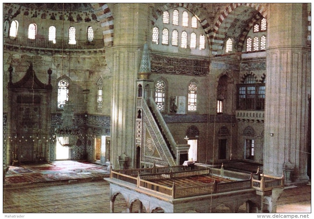 Turkey - Edirne - Selimiye Camii Mosque Interior - Islam