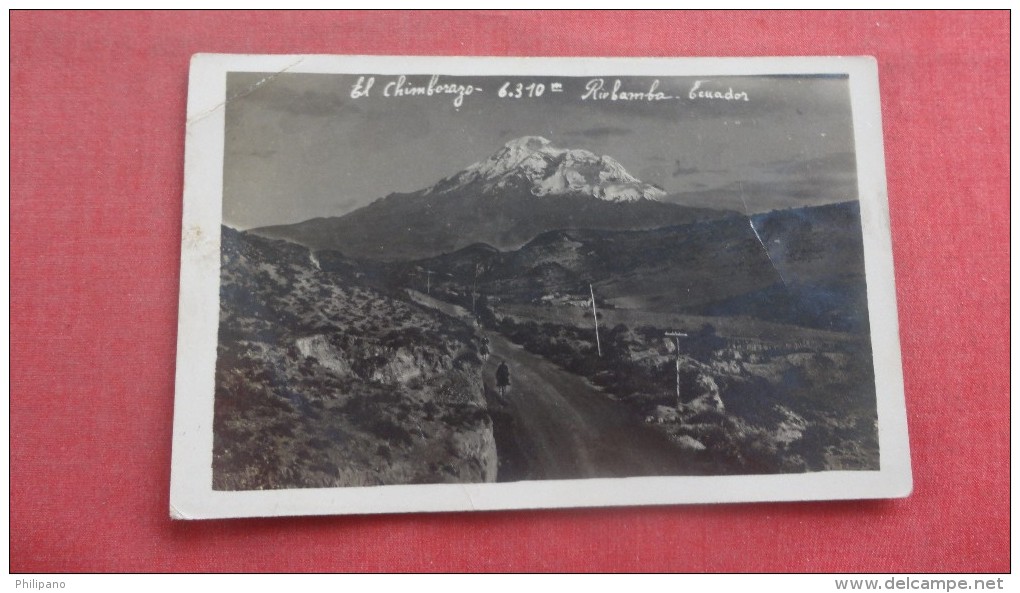 Ecuador El Chimborazo   RPPC      Ref 1953 - Equateur