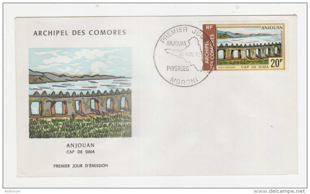 ARCHIPEL COMORES - FDC Cap De SIMA - 15.11.1972 - COMOROS - KOMOREN - Storia Postale