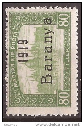 1919  18-34   BARANYA  UNGARN SERBIA JUGOSLAVIJA OVERPRINT  INTERESSANT  - TYP II NEVER  HINGED - Baranya