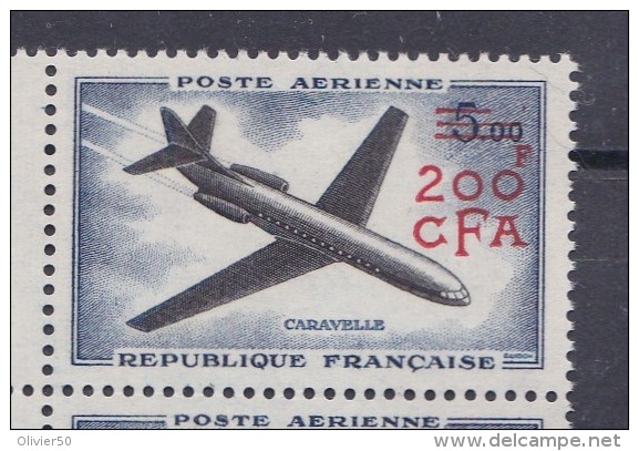Réunion (1961) -  "Caravelle" Neufs** - Luchtpost