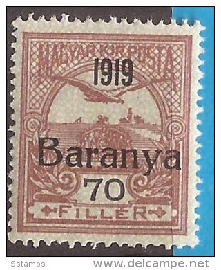 1919  12-14   BARANYA  UNGARN SERBIA JUGOSLAVIJA OVERPRINT  INTERESSANT  - TYP II NEVER HINGED - Baranya