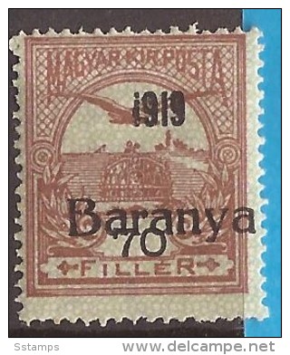 1919  12-14   BARANYA  UNGARN SERBIA JUGOSLAVIJA OVERPRINT  INTERESSANT  - TYP II NEVER HINGED - Baranya