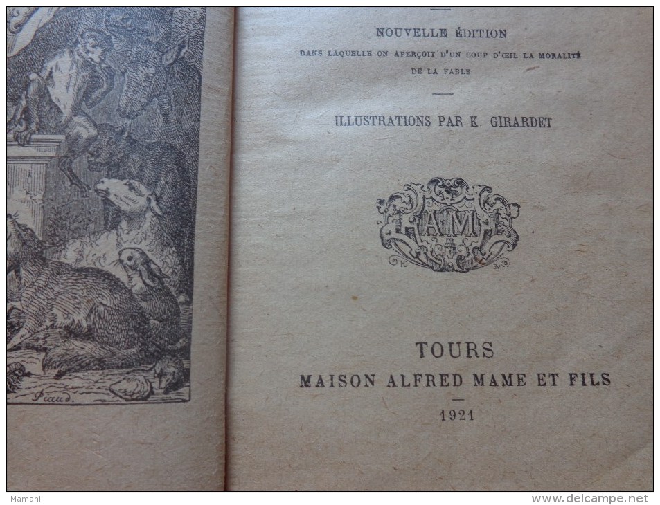 Fables De La Fontaine Par Karl Girardet -1921- - Auteurs Classiques