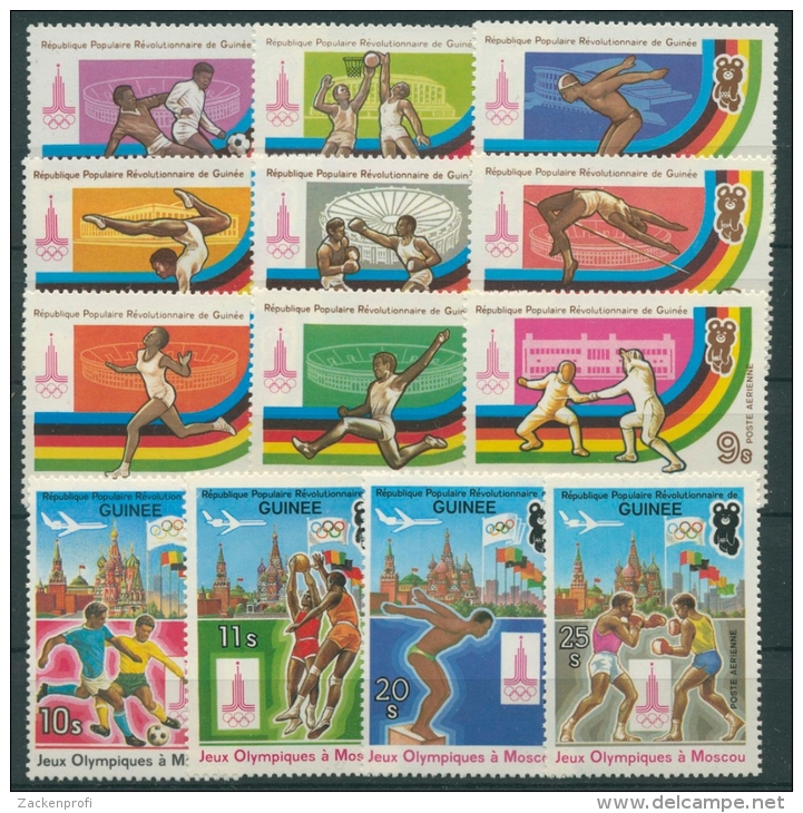 Guinea 1980 Olympiade Moskau 896/08 A Postfrisch (R20187) - República De Guinea (1958-...)