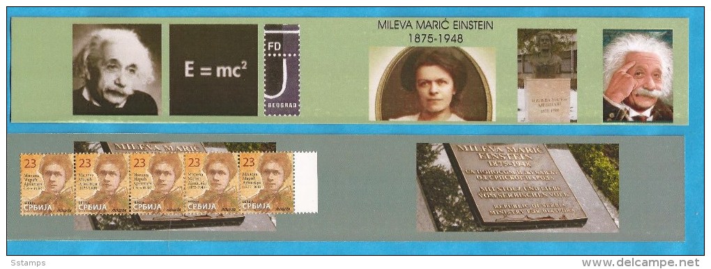 2014  SERBIA SRBIJA EINSTEIN MILEVA PHISIKA ENERGIA   MNH BOOKLET - Albert Einstein