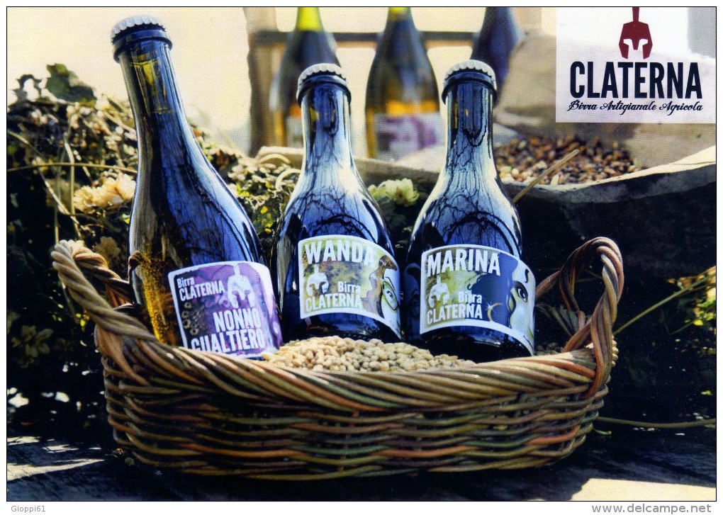 Cartolina Pubblicitaria Birra Artigianale Claterna (fronte E Retro) - Other & Unclassified