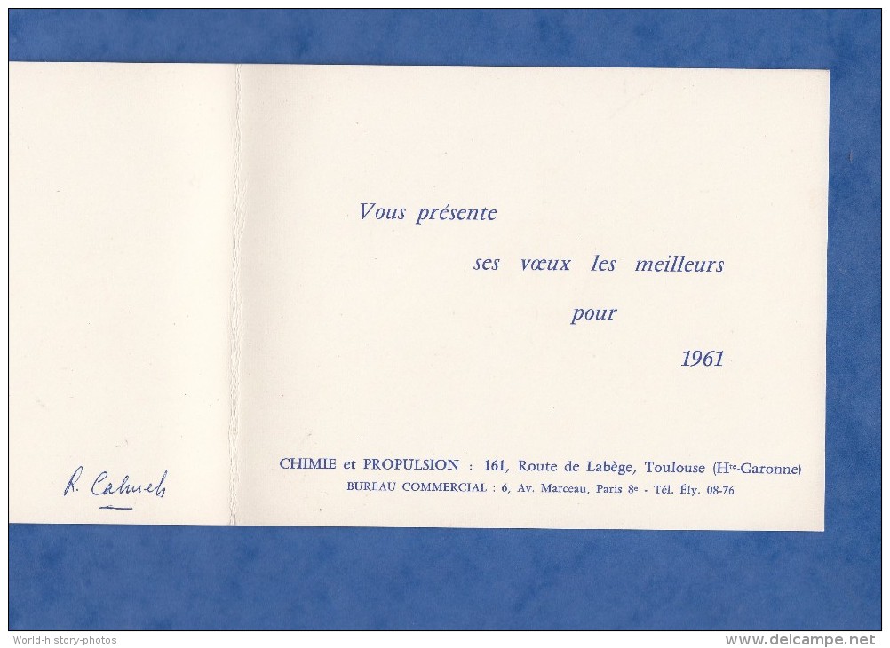 Carte Ancienne - TOULOUSE ( Haute Garonne ) - Entreprise  Chimie & Propulsion - Meilleurs Voeux 1961 - Toulouse