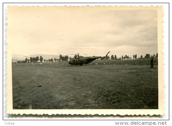 Guerre D'Algérie 4 Photographies Privées Hélicoptères - Guerre, Militaire