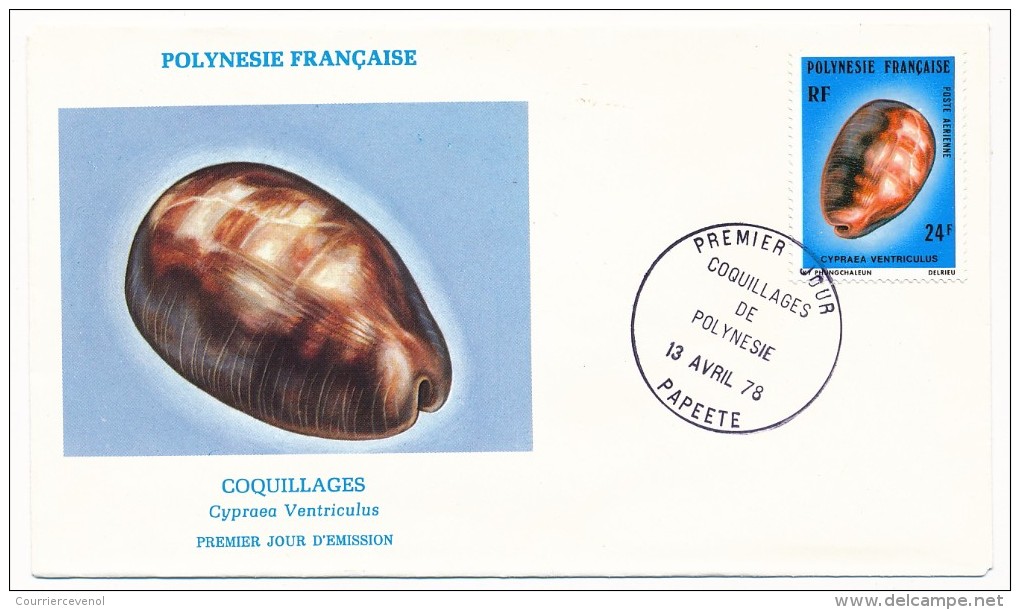 POLYNESIE FRANCAISE - 3 FDC - Coquillages De Polynésie - Avril 1978 - FDC