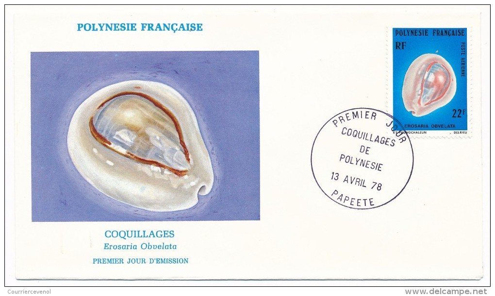 POLYNESIE FRANCAISE - 3 FDC - Coquillages De Polynésie - Avril 1978 - FDC