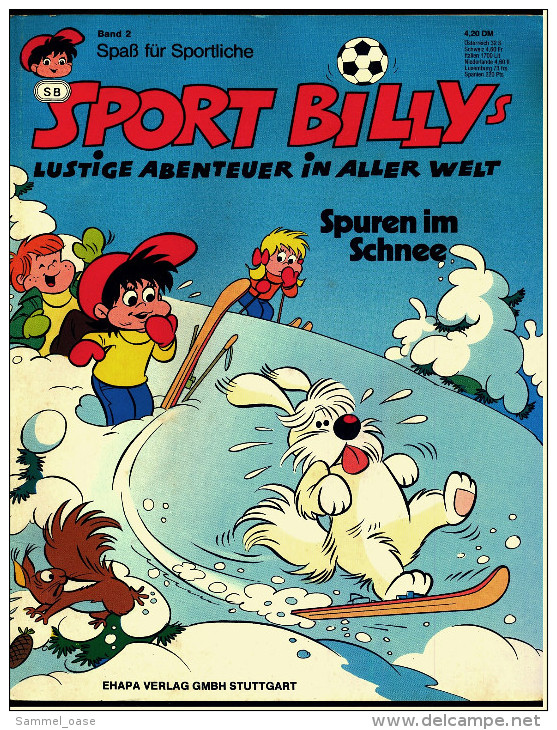 Comic  Sport-Billys Lustige Abenteuer In Aller Welt  -  Spuren Im Schnee  -  Band 2  -  Ehapa Verlag - Other & Unclassified