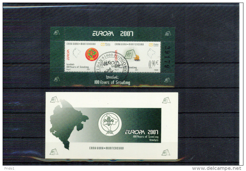 Montenegro 2007 Europa Cept  MH / Booklet  Sauber Gestempelt / Fine Used - 2007