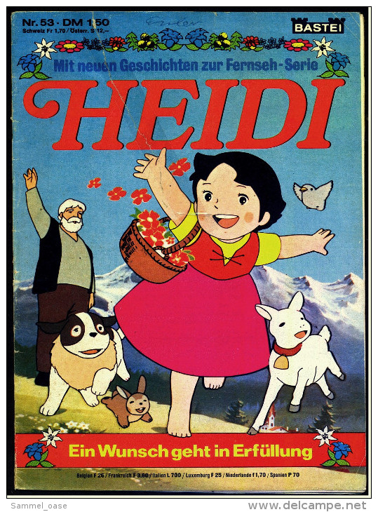 Heidi  -  Ein Wunsch Geht In Erfüllung  -  Comics Nr. 53 Von Ca. 1980 - Sonstige & Ohne Zuordnung