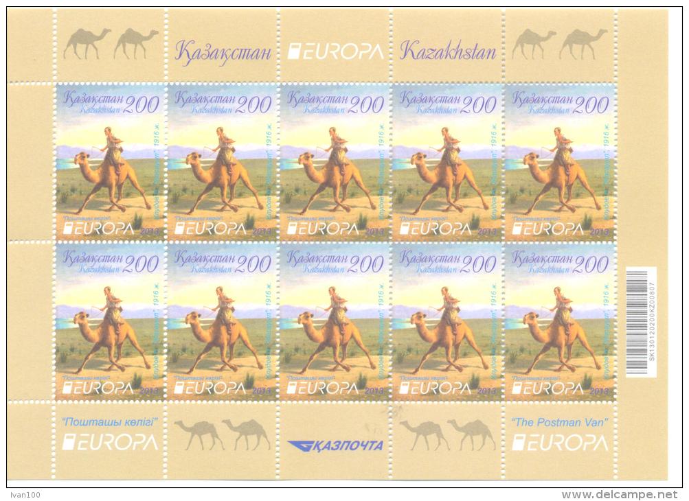 2013. Kazakhstan, Europa 2013, Sheetlet Of 10v, Mint/** - Kazakistan
