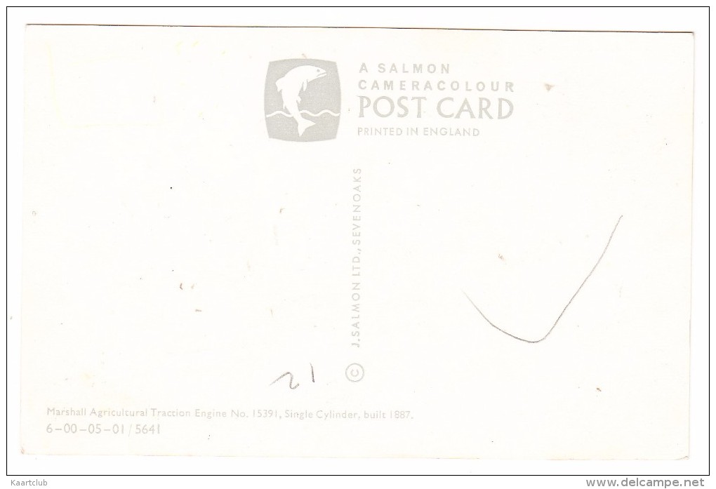 Marshall Agricultural Traction Engine No. 15391, Single Cylinder, Built 1918 - England - Tracteurs