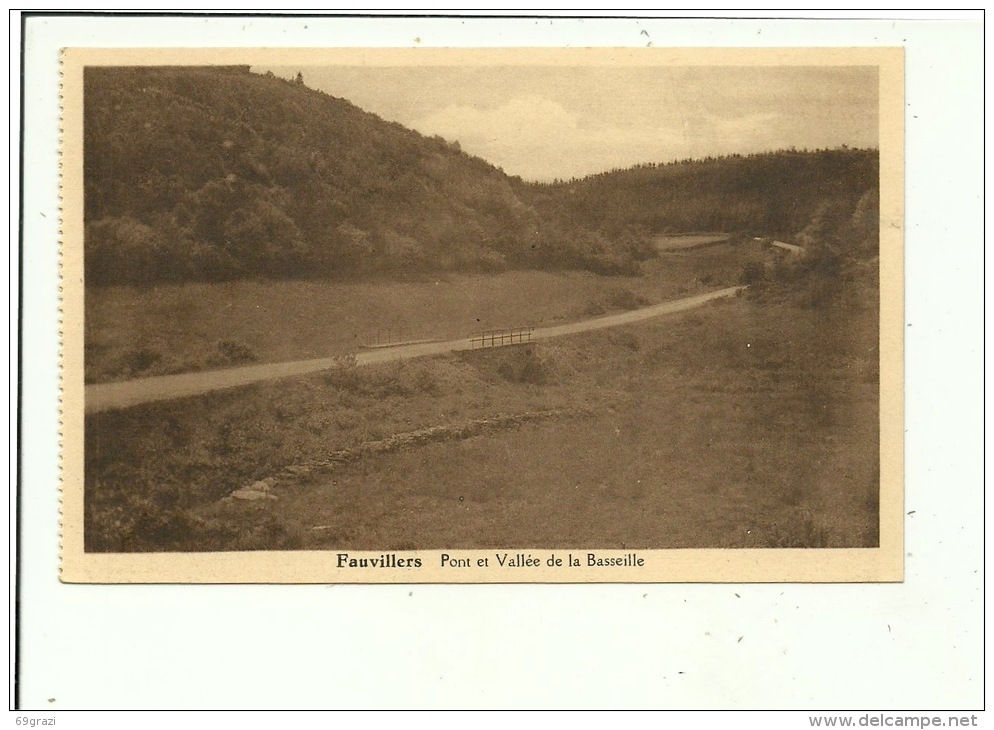Fauvillers Pont Et Vallée Vers La Basseille - Fauvillers