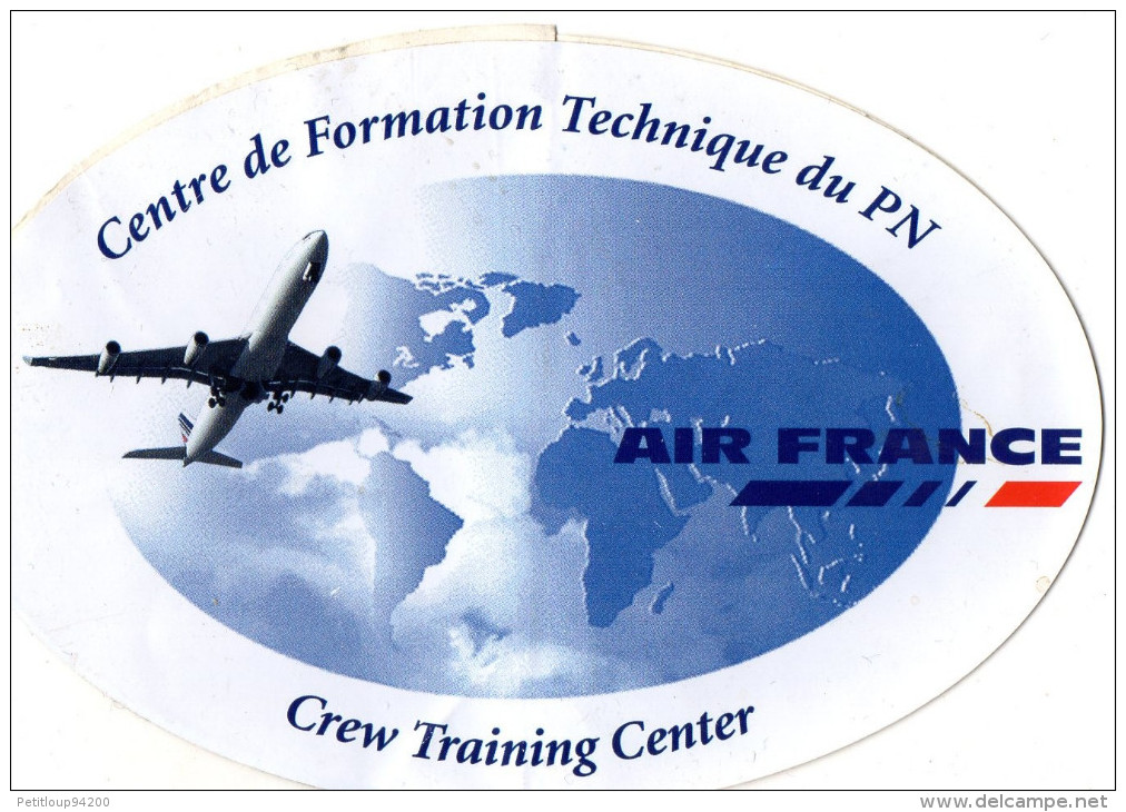 AUTOCOLLANT AIR FRANCE  Centre De Formation Technique Du PN  Crew Training Center - Stickers