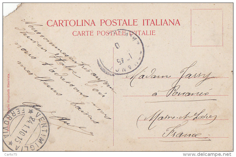 Italie - Vintimiglia - Ventimiglia - Piazza Della Stazione - Gare - Postmarked 1910 - Imperia