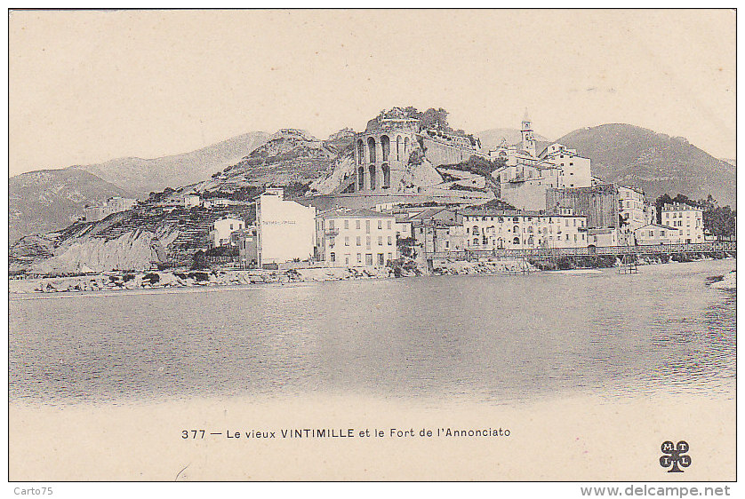 Italie -  Ventimiglia - Vieux Vintimille Et Fort De L'Annonciato - Forte Dell'Annuciata - Imperia