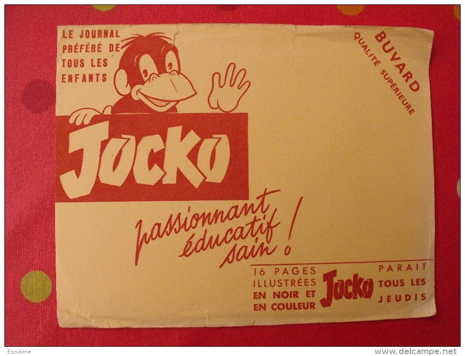 Buvard Jocko, Journal Pour Enfants . Vers 1950. - J