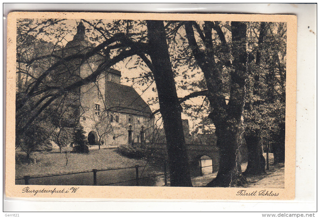 4430 BURGSTEINFURT, Schloss, 1932, Druckstelle - Steinfurt