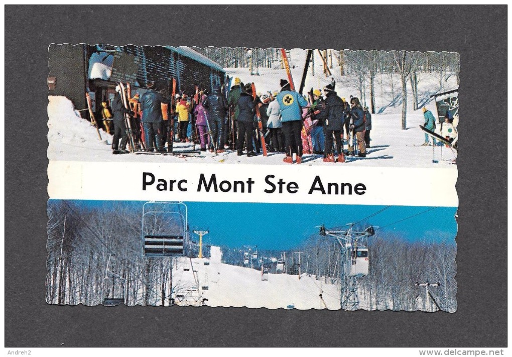 SPORTS - SKI - BEAUPRÉ - PARC DU MONT STE ANNE - TÉLÉCABINES ET TÉLÉSIÈGES AU PARC DU MONT STE ANNE - PHOTO R.V. - Sports D'hiver